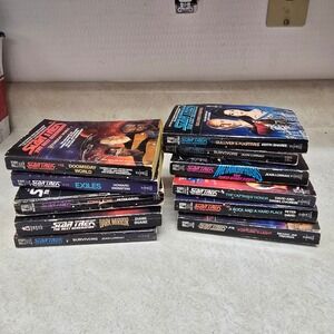 Star Trek The Next Generation 11 Book Lot Vintage‎ Paperbacks Pocket Books TNG